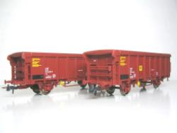 ROCO HO - art. 66167 - FS coppia carri serie Tms con tetto scorrevole - ep. IV