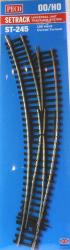 PECO HO - Art. ST-245 - scambio curvo Sx - serie Setrack Cod. 100 - Insulfrog, PECO HO - Art. ST-245 - scambio curvo Sx - serie Setrack Cod. 100 - Insulfrog
Scambio curvo Sinistro serie setrack in Nickel-Silver Insulfrog (cuore isolato) R interno=438mm - R esterno=859,6mm - Ang. 11+1/4°