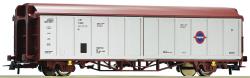 ROCO HO - art. 76786 - RENFE Carro a pareti scorrevoli tipo Hbillns della compagnia Transfesa. Epoca V., ROCO HO - art. 76786 RENFE Carro a pareti scorrevoli tipo Hbillns della compagnia Transfesa. Epoca V.
Modello con portagancio a norma NEM 362 ed cinematica per aggancio corti.
