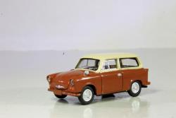 BREKINA HO art. 27554 - TRABANT P 50 Komby marrone crema, BREKINA HO art. 27554 - TRABANT P 50 Komby marrone crema - Versione inedita del modello - Immancabile sui plastici e diorami in Epoca IV - Modello molto dettaglato