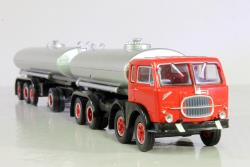 BREKINA HO art. BK 58450 - Fiat 690 Millepiedi "Baffone" Camion autocisterna con rimorchio - colore rosso, BREKINA HO art. BK 58450 - Fiat 690 Millepiedi "Baffone" Camion autocisterna con rimorchio - colore rosso - Verione Limitata
Immancabile sui plastici e diorami italiani in Epoca IV - Modello molto dettaglato nella prestigiosa linea Starline 