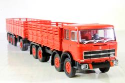 BREKINA HO art. 58530 - Fiat 691 Camion con rimorchio rosso - Verione Limitata