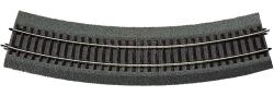 Roco HO - art. 42524 - Binario curvo R4 con massicciata - Raggio 481,2 mm, angolo dell'arco 30°. 