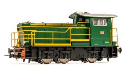 RIVAROSSI HO art. HR2793 - FS Locomotore Diesel da Manovra D245.6106 livrea Verde con corrimani antifortunistici - Epoca V  