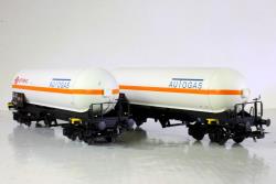 Rivarossi HO - art. HR 6511 - FS set 2 carri cisterna serie Zagkks a carrellii della Ditta Ermewa-Autogas - Epoca V