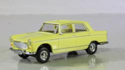 BREKINA HO art. 29023 - Peugeot 404 gialla tetto apribile, BREKINA HO art. 29023 - Peugeot 404 gialla tetto apribile - immancabile sui plastici e diorami italiani in Epoca IV-V - Modello molto dettaglato 