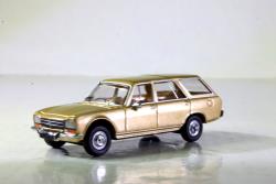 BREKINA HO - Art. PCX870351 Peugeot 504 Break - oro metallizzato, BREKINA HO - Art. PCX870351 Peugeot 504 Break - oro metallizzato-immancabile sui plastici e diorami italiani in Epoca IV - Modello molto dettagliato 