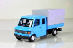 BREKINA HO - Art. 36951 Furgone telonato Mercedes L 307 D Doka, azzurro, 1988 , BREKINA HO - Art. 36951 Furgone telonato Mercedes L 307 D Doka, azzurro, 1988 - Immancabile sui plastici e diorami italiani in Epoca V - Modello molto dettagliato