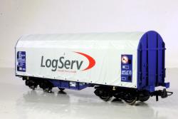 Roco HO - art. 76451 -  DB Carro telone scorrevole tipo Shimmns della Logistik Service GmbH. - Epoca VI