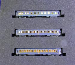 ARNOLD N HN4402 - CIWL Train Bleu - Set 3 carrozze composto da 1 Carrozza Ristorante e 2 carrozze letti - Epoca III