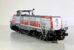 Rivarossi HO art. HR2900 FS Mercitalia locomotiva diesel da manovra pesante D744 Effishunter 1000 livrea argento/rosso, Epoca VI