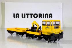 RIVAROSSI HO art. HR2910 - SIRTI motocarrello di servizio KLV 53 con gru a braccio, Epoca V