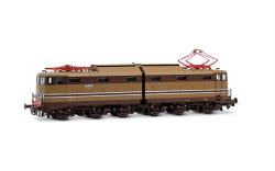 RIVAROSSI HO - art. HR2979HM FS locomotiva elettrica E.645 2° Serie in livrea castano/Isabella con modanature e carrelli castano con scalette larghe - EPOCA IV - VERSIONE SOUND