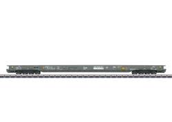 MARKLIN H0 - Art. 47408 - Carro merci a pianale ribassato tipo Saadkms della RAlpin AG per il traffico di transito dell'"Autostrada Viaggiante". livrea grigio quarzo. Epoca VI, MARKLIN H0 - Art. 47408 - Carro merci a pianale ribassato tipo Saadkms della RAlpin AG per il traffico di transito dell'"Autostrada Viaggiante". livrea grigio quarzo. Epoca VI
Carro intermedio con cassa in metallo senza traverse dei respingenti. Cunei per ruote per modelli di autocarri e un gancio speciale per carrozze a pianale ribassato inclusi. Lunghezza 21,4 cm.

Assieme con ruote per corrente continua E432950.

Le carrozze di testa adatte sono disponibili nell'assortimento Märklin H0 con il numero di articolo 47407. Un'altra carrozza intermedia con un numero di servizio diverso è disponibile nell'assortimento Trix H0 con il numero di articolo 24440, con un'indicazione relativa agli assali di ricambio necessari. Una carrozza di scorta adatta è disponibile nell'assortimento Märklin H0 con il numero di articolo 43613. Una locomotiva elettrica adatta è disponibile nell'assortimento Märklin H0 con il numero di articolo 38801.
