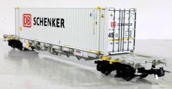 RIVAROSSI - art. HR6703 DB Carro porta-container a 4 assi Sgnss, livrea grigia, caricato con container da 45’ delle “DB Schenker” - Epoca VI, RIVAROSSI - art. HR6703 DB Carro porta-container a 4 assi Sgnss, livrea grigia, caricato con container da 45’ delle “DB Schenker” - Epoca VI
Bellissimo carro completo di ganci estraibili a norme NEM e cinematismo per allontanamento della timoneria in curva
Modello in offerta speciale a 62 Euro (Listino 68,90)