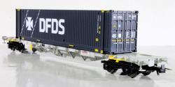 RIVAROSSI H0 - art. HR6704 HUPAC Carro porta-container a 4 assi Sgnss, livrea grigia, caricato con container da 45’ “DFDS” - Epoca VI, RIVAROSSI H0 - art. HR6704 HUPAC Carro porta-container a 4 assi Sgnss, livrea grigia, caricato con container da 45’ “DFDS” - Epoca VI
Bellissimo carro completo di ganci estraibili a norme NEM e cinematismo per allontanamento della timoneria in curva
Modello in offerta speciale a 62 Euro (Listino 68,90)