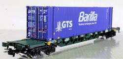 RIVAROSSI H0 - art. HR6706 FS Mercitalia Intermodal, carro porta-container a 4 assi Sgnss, livrea verde, caricato con container da 45’ “GTS Barilla” - Epoca VI, RIVAROSSI H0 - art. HR6706 FS Mercitalia Intermodal, carro porta-container a 4 assi Sgnss, livrea verde, caricato con container da 45’ “GTS Barilla” - Epoca VI
Bellissimo carro completo di ganci estraibili a norme NEM e cinematismo per allontanamento della timoneria in curva
Modello in offerta speciale a 62 Euro (Listino 68,90)